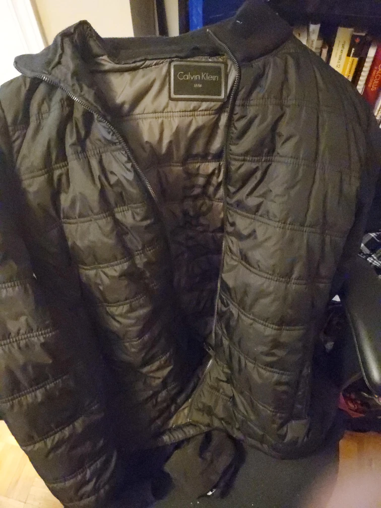 Calvin Klein Black Puffer Jacket - Size M/M thumbnail