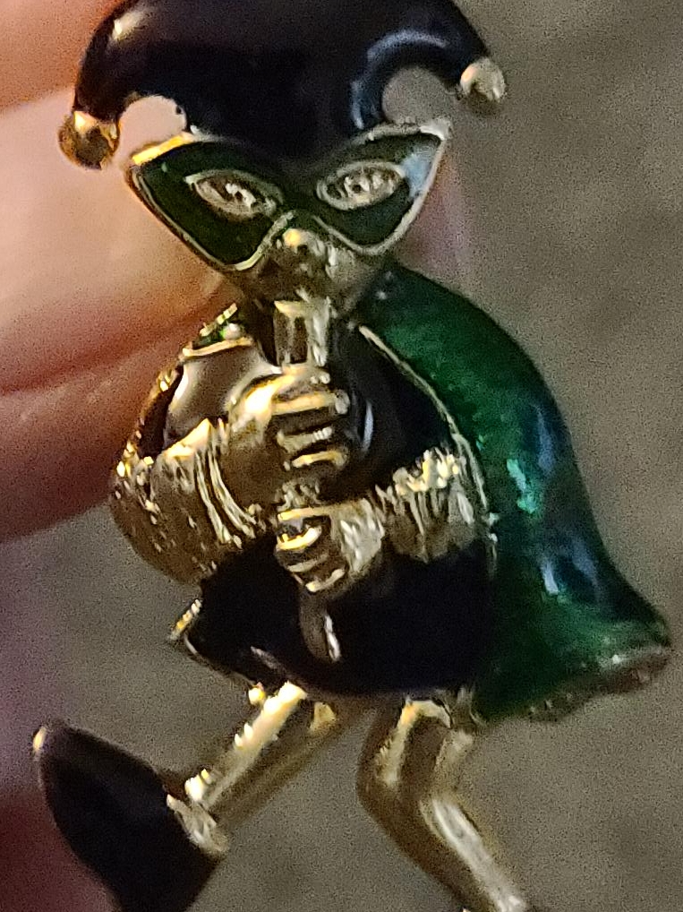 Vintage Jester Brooch thumbnail