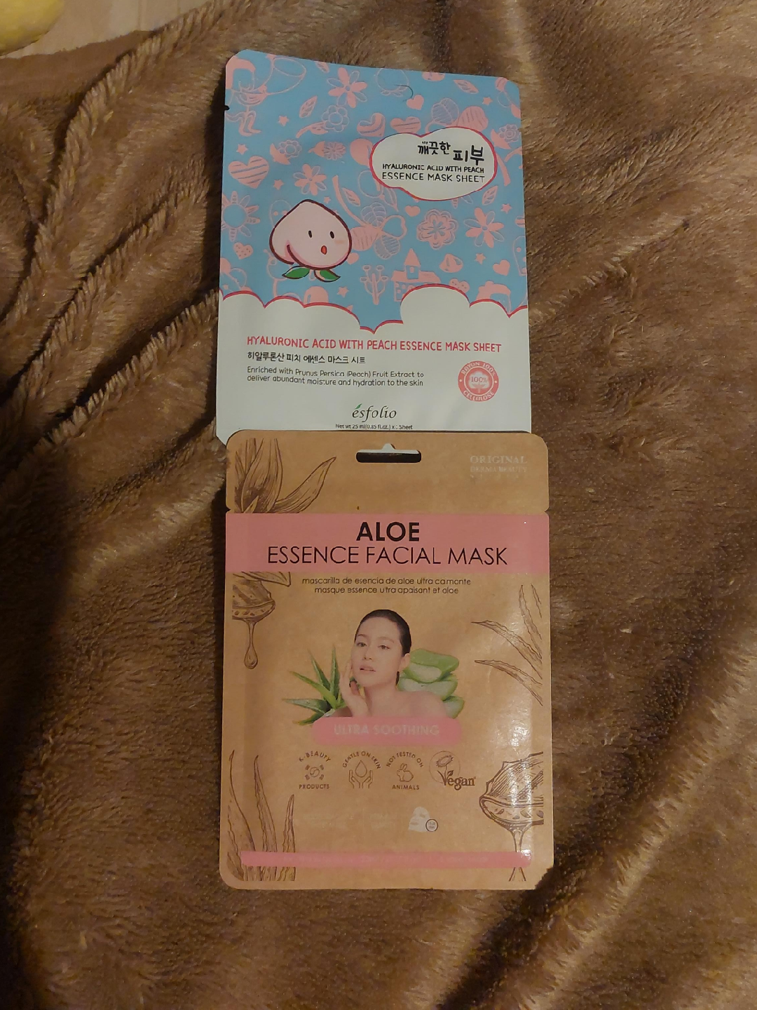 Esfolio Essence Facial Mask Sheets - Peach & Aloe thumbnail