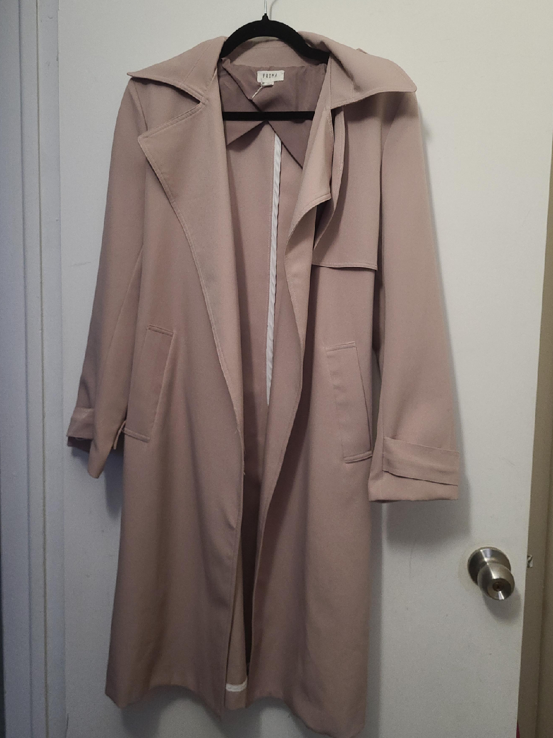Prima XS Trench Coat - Light Pink thumbnail