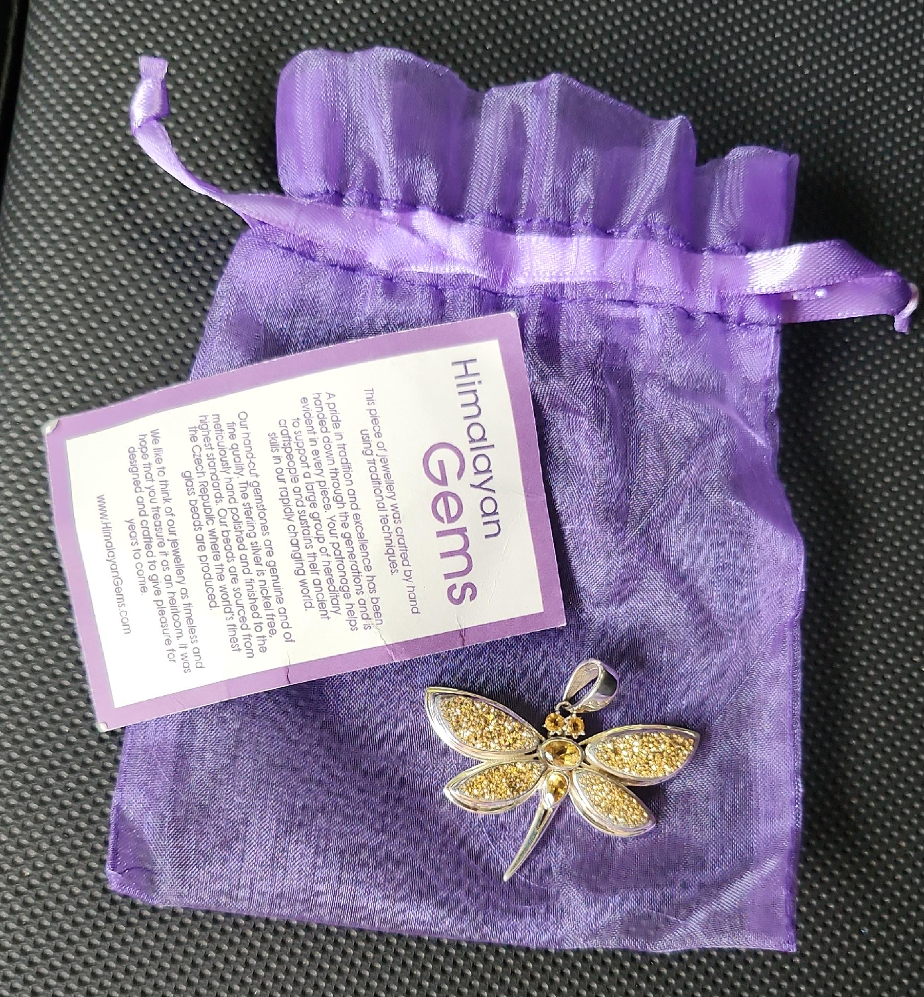 Himalayan Gems Dragonfly Pendant thumbnail