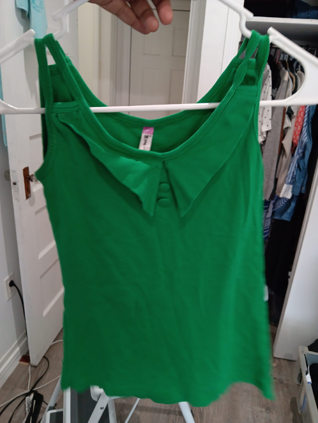 No Comment Green Tank Top - Size M thumbnail