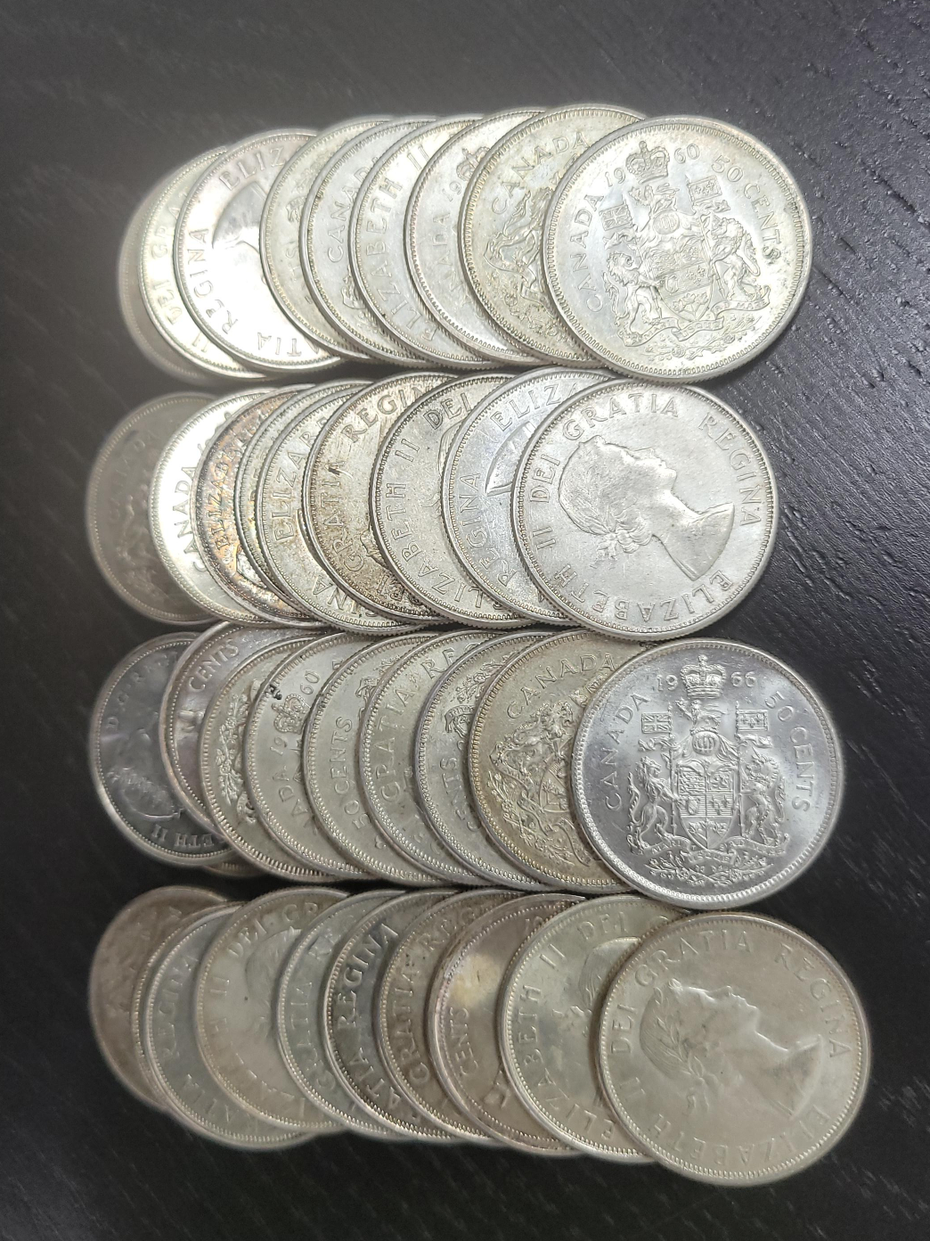Vintage Canadian 50 Cent Coins thumbnail