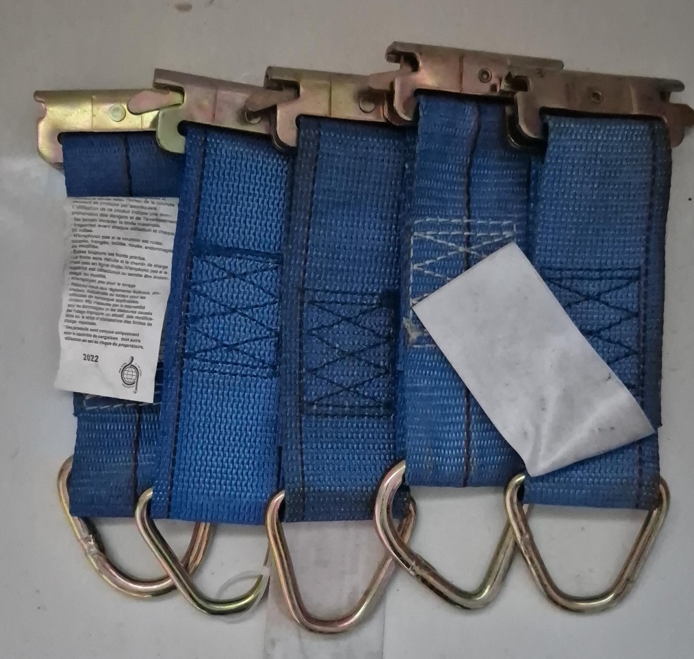 Blue Cargo Straps - Set of 5