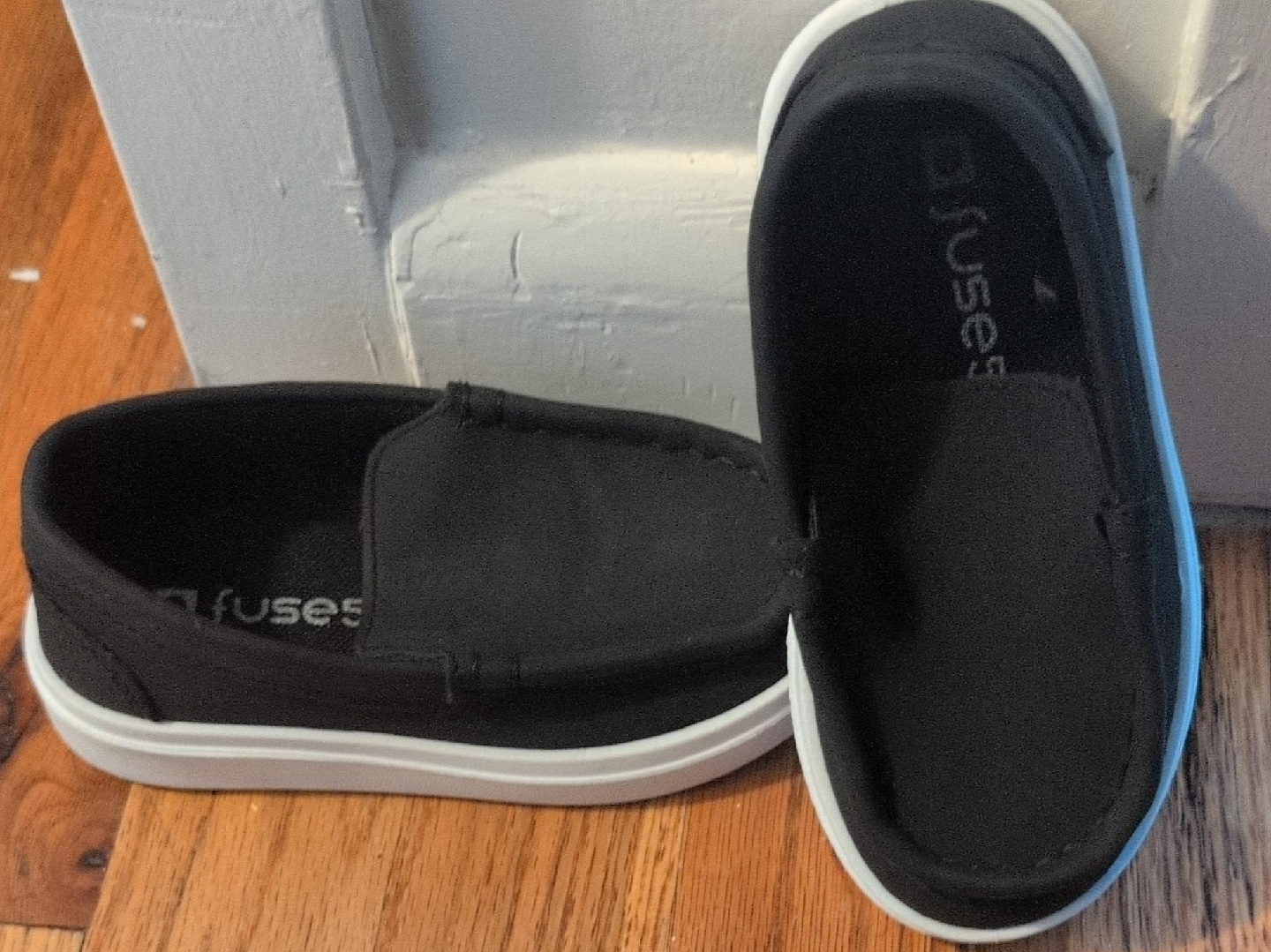 Fuses Black Slip-On Shoes thumbnail