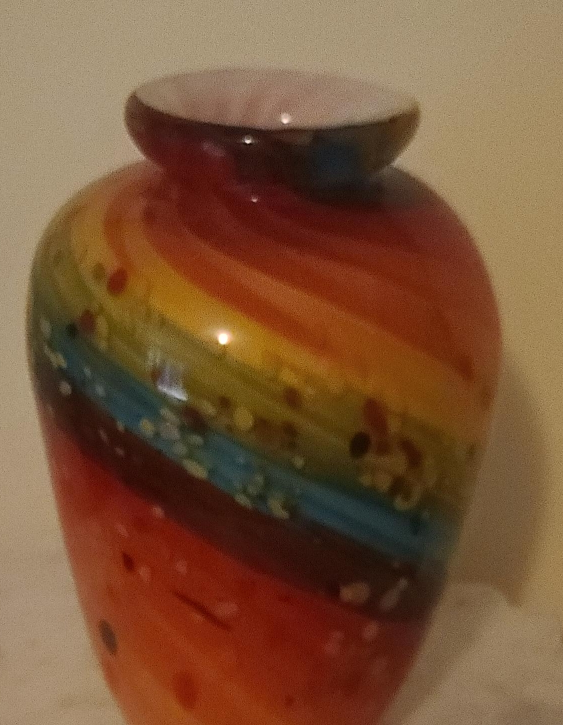 Colorful Art Glass Vase thumbnail