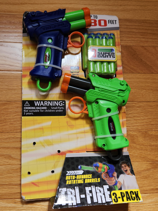 Dark Zone Tri-Fire 3-Pack Dart Guns thumbnail
