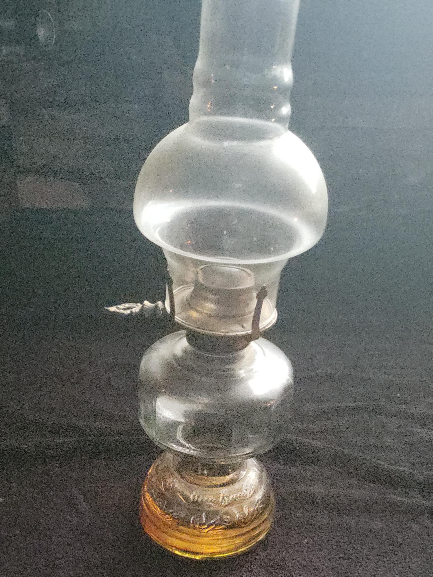 Vintage Glass Oil Lamp thumbnail