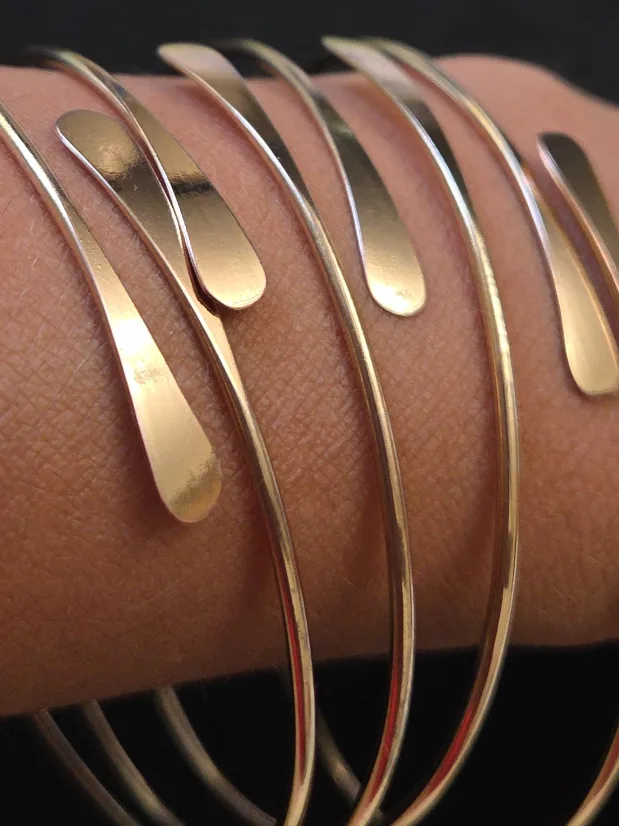 Gold Bangle Bracelet Set