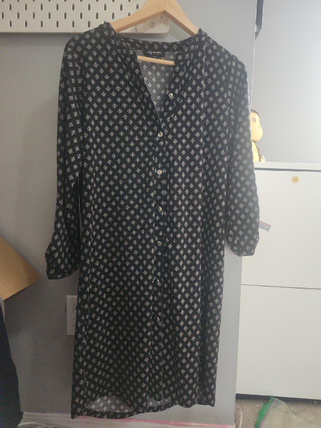 Lily Morgan Black Patterned Dress thumbnail