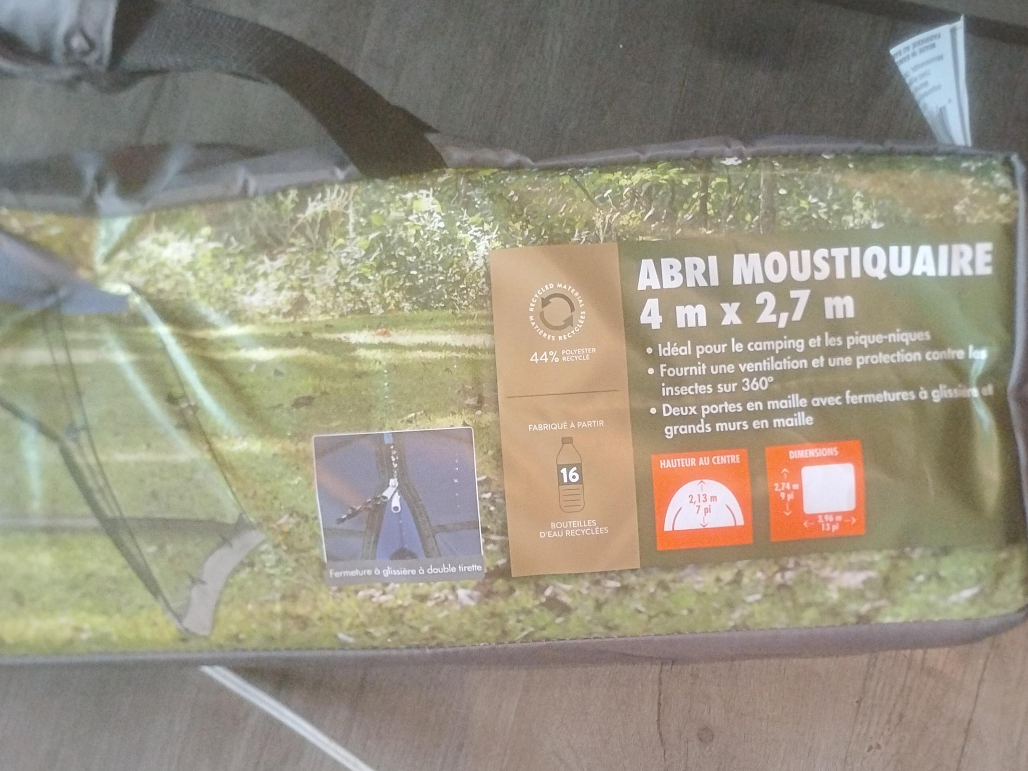 Abri Moustiquaire 4 m x 2,7 m