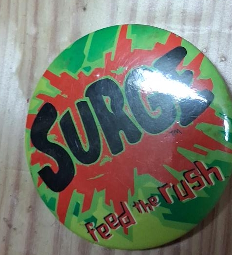 Surge Feed the Rush Pinback Button thumbnail