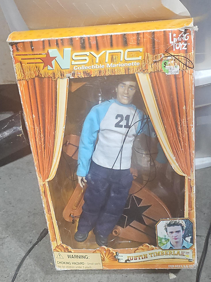 *NSYNC Collectible Marionette - Justin Timberlake Living Toyz thumbnail