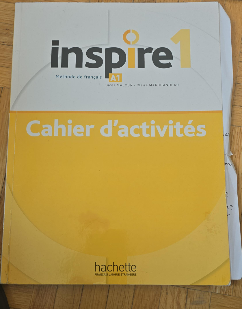 Inspire 1 A1 French Workbook - Hachette thumbnail