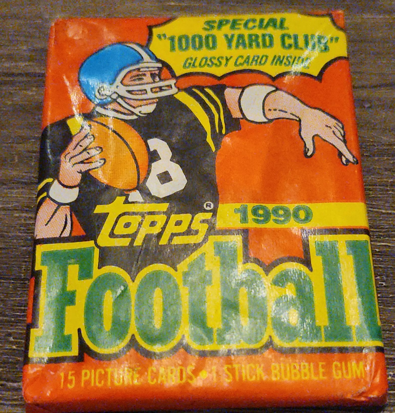 Topps 1990 Football Card Pack - New! thumbnail