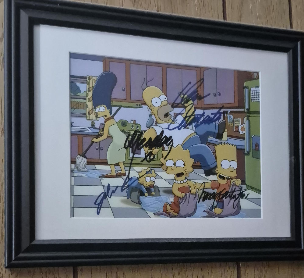 The Simpsons Signed Framed Picture