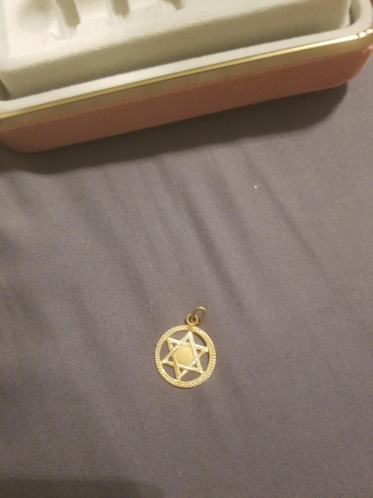Gold Star of David Pendant thumbnail