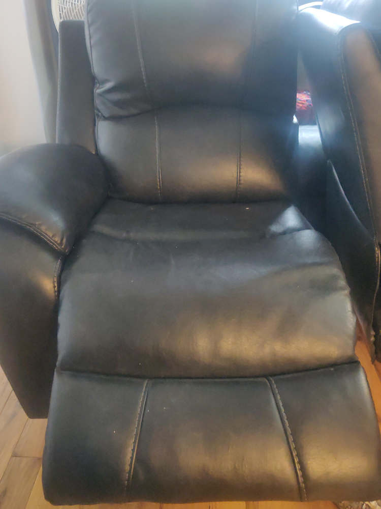 Black Leather Recliner Chair