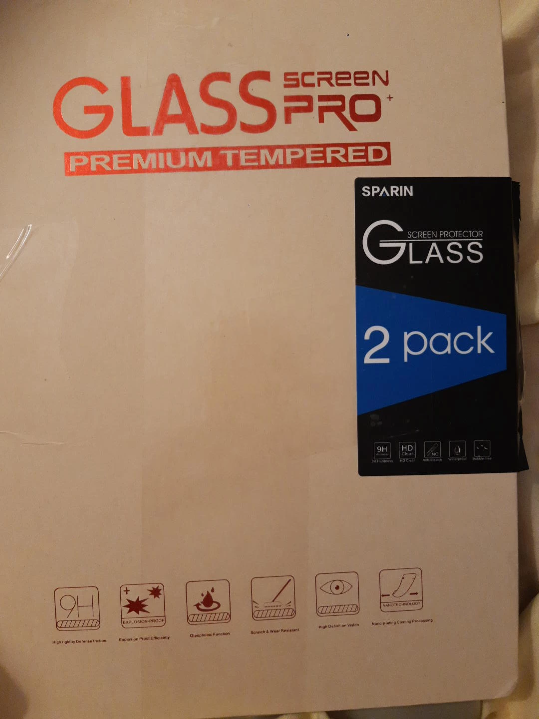 Sparin Glass Screen Protector 2 Pack - New thumbnail