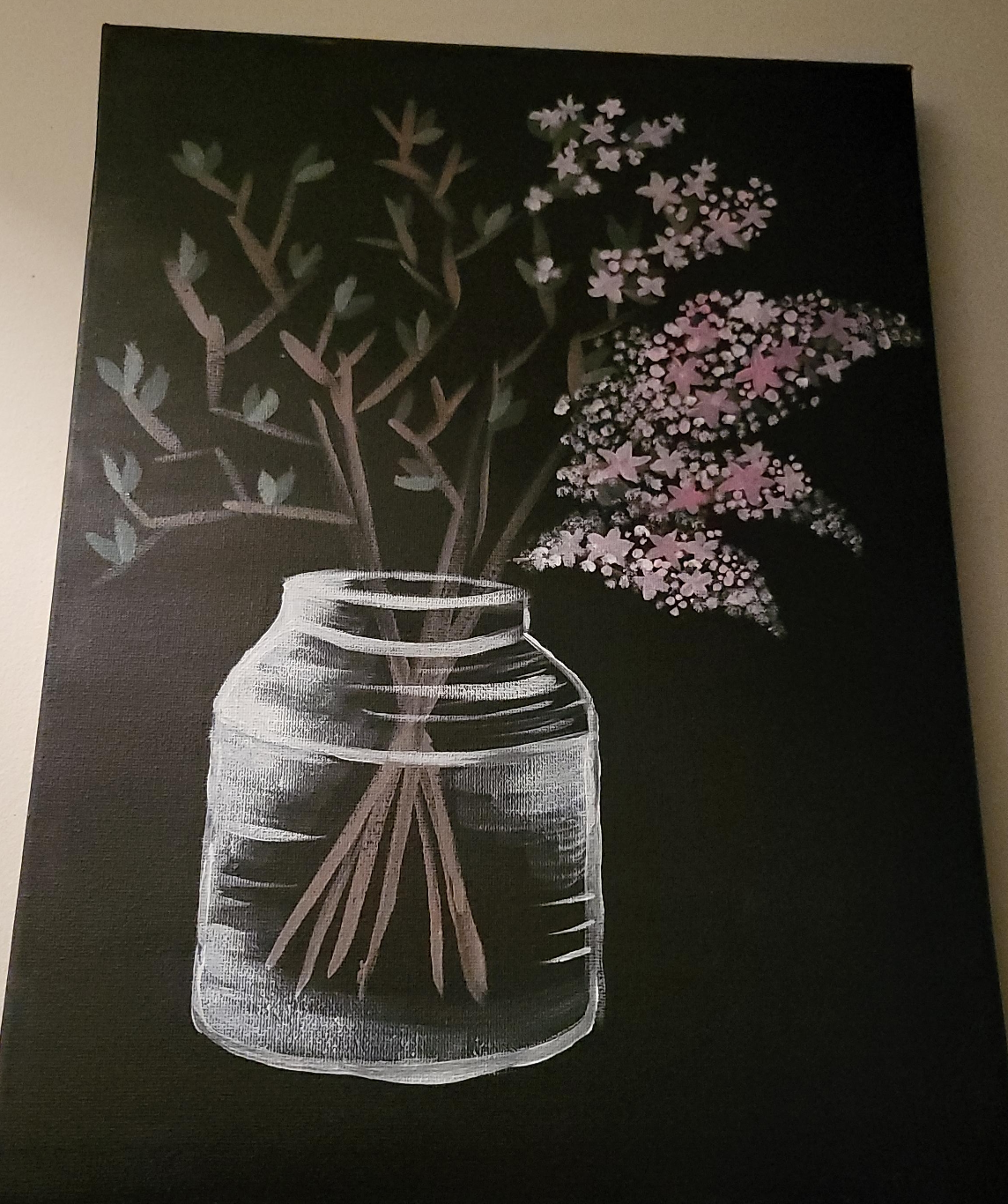 Floral Painting on Canvas