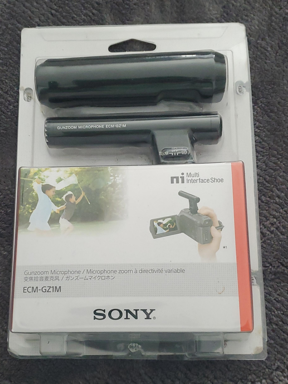 Sony ECM-GZ1M Gun Zoom Microphone - New in Box thumbnail