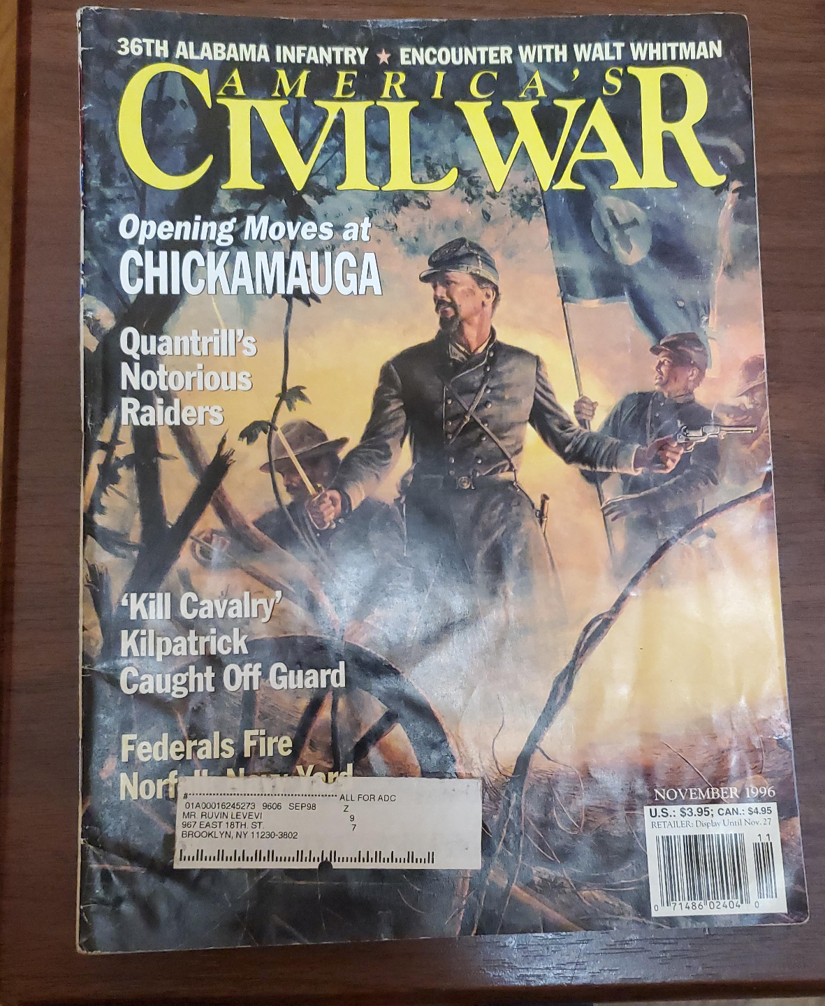 America's Civil War Magazine November 1996 thumbnail