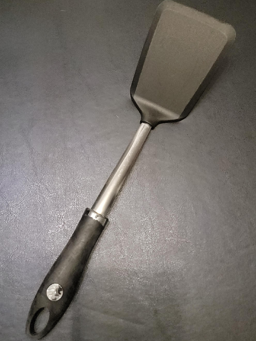 Kitchen Turner Spatula - Stainless Steel & Black thumbnail