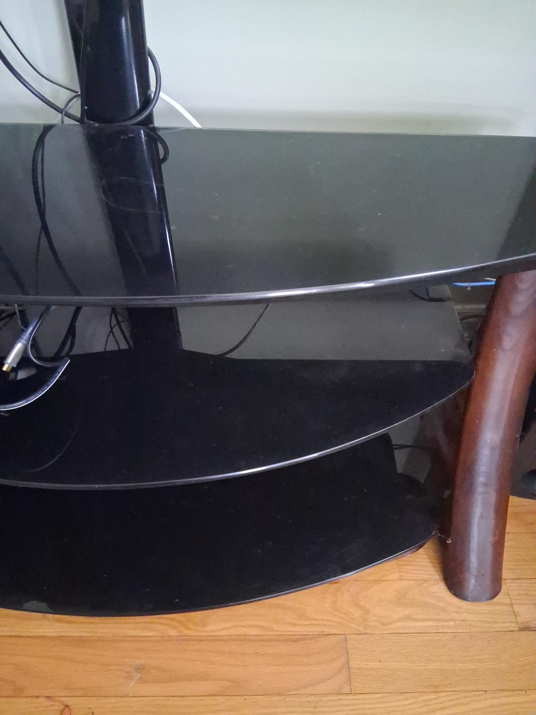 Black Glass TV Stand thumbnail