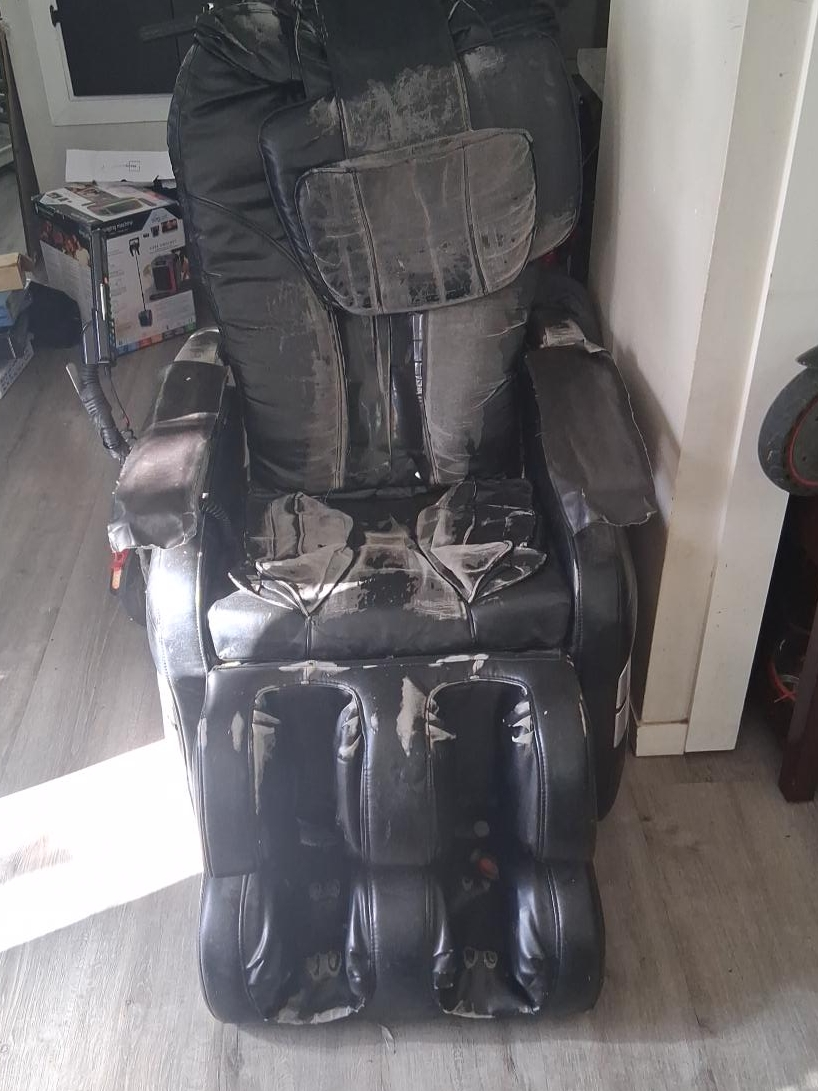 Black Massage Chair - Heavily Used