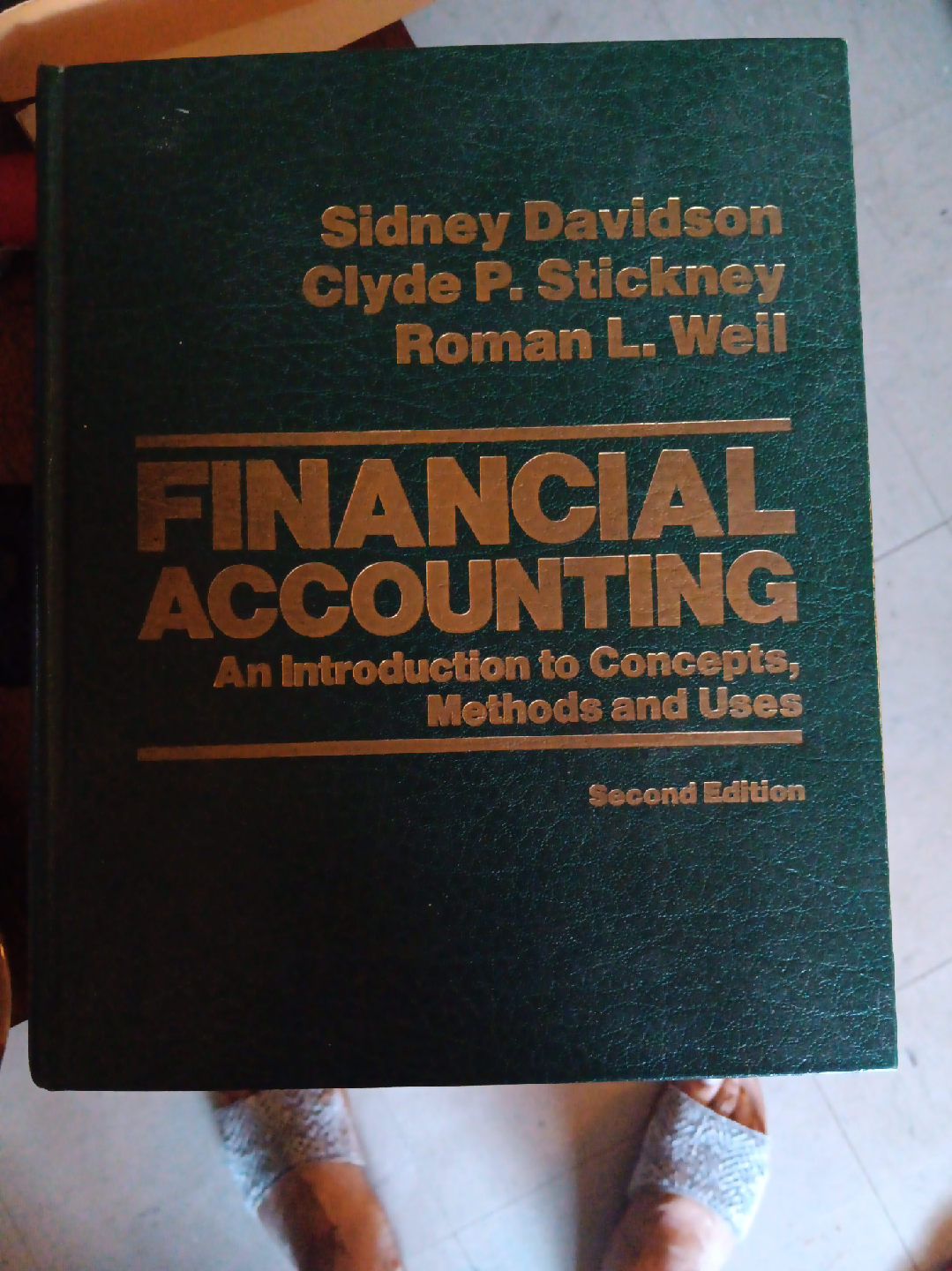 Financial Accounting Book by Davidson, Stickney, & Weil thumbnail