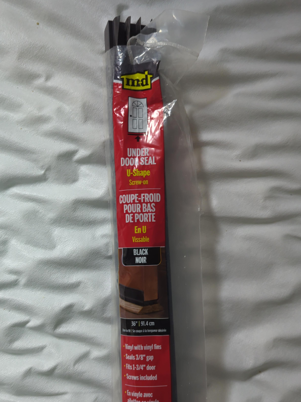 MD Building Products Under Door Seal - Black, 36"