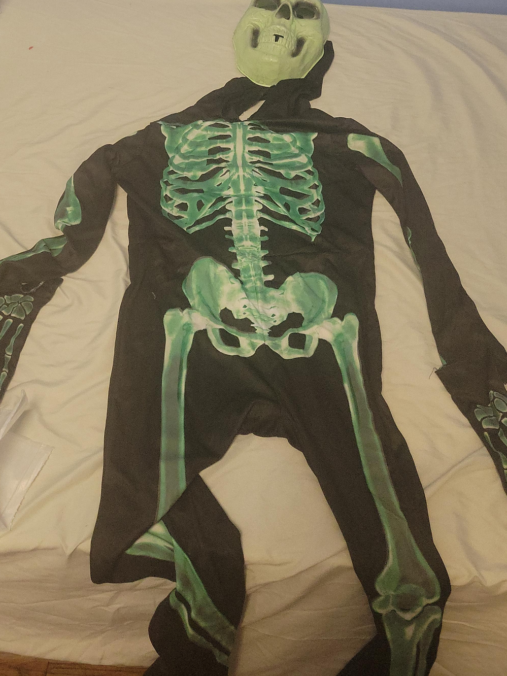 Skeleton Costume with Mask & Gloves thumbnail