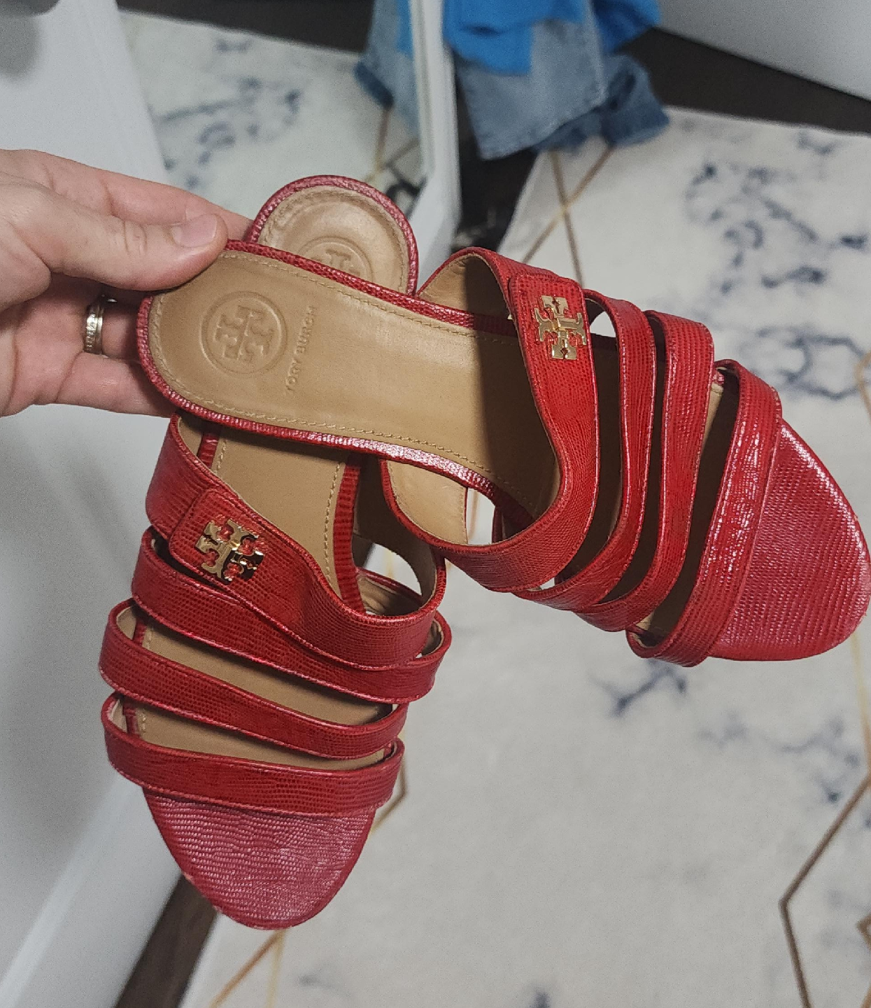 Tory Burch Red Heels image indicator(1)