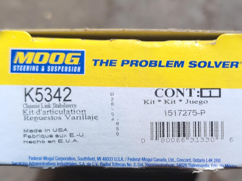 MOOG K5342 Chassis Link Stabilizers Kit
