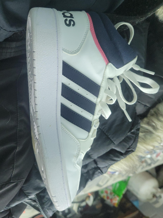 Adidas Hoops 3.0 Mid White Sneakers thumbnail