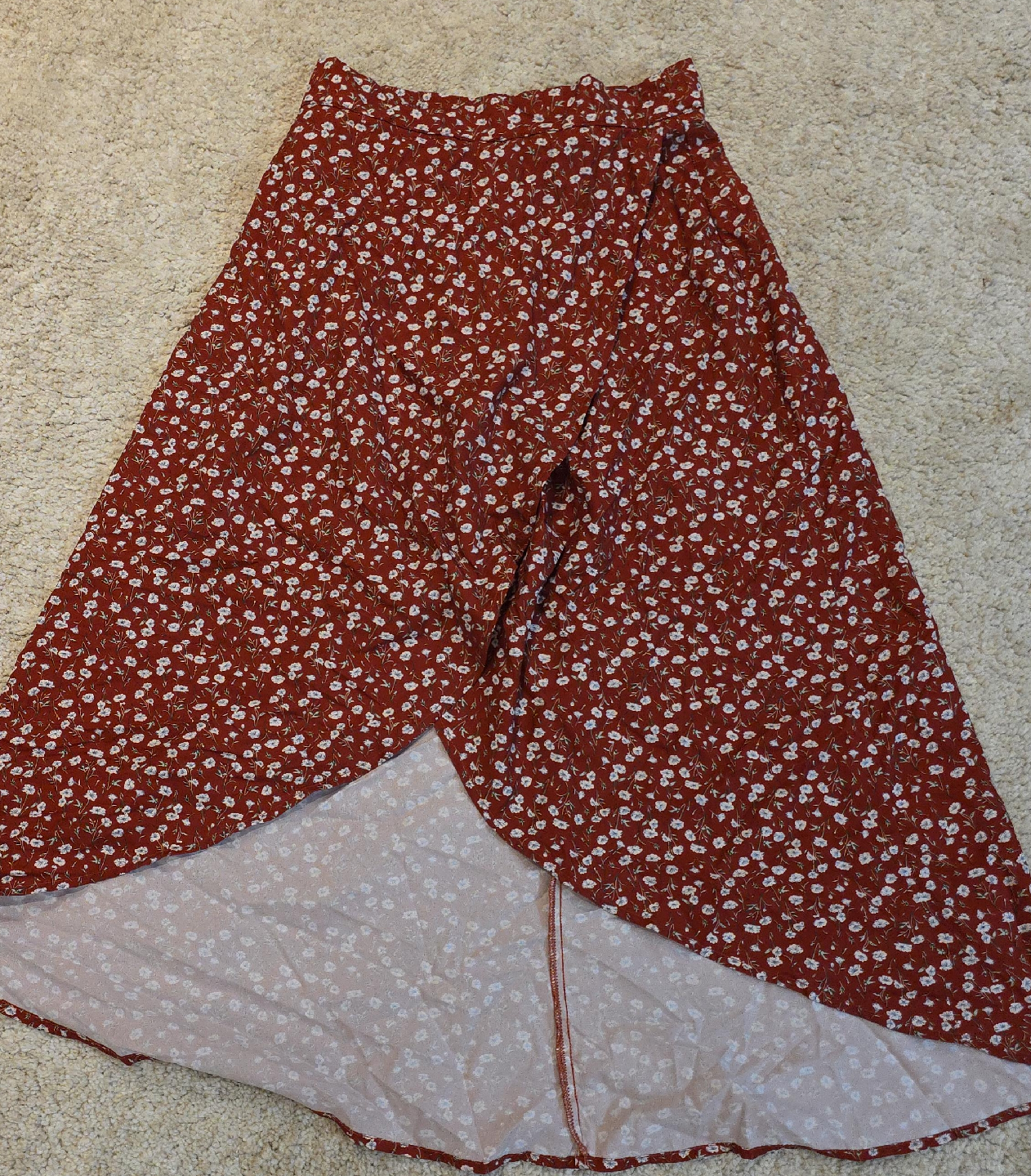 Floral Print Wrap Skirt thumbnail