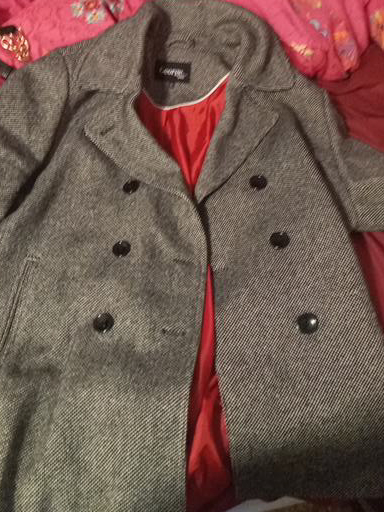 George Grey Wool Blend Coat thumbnail