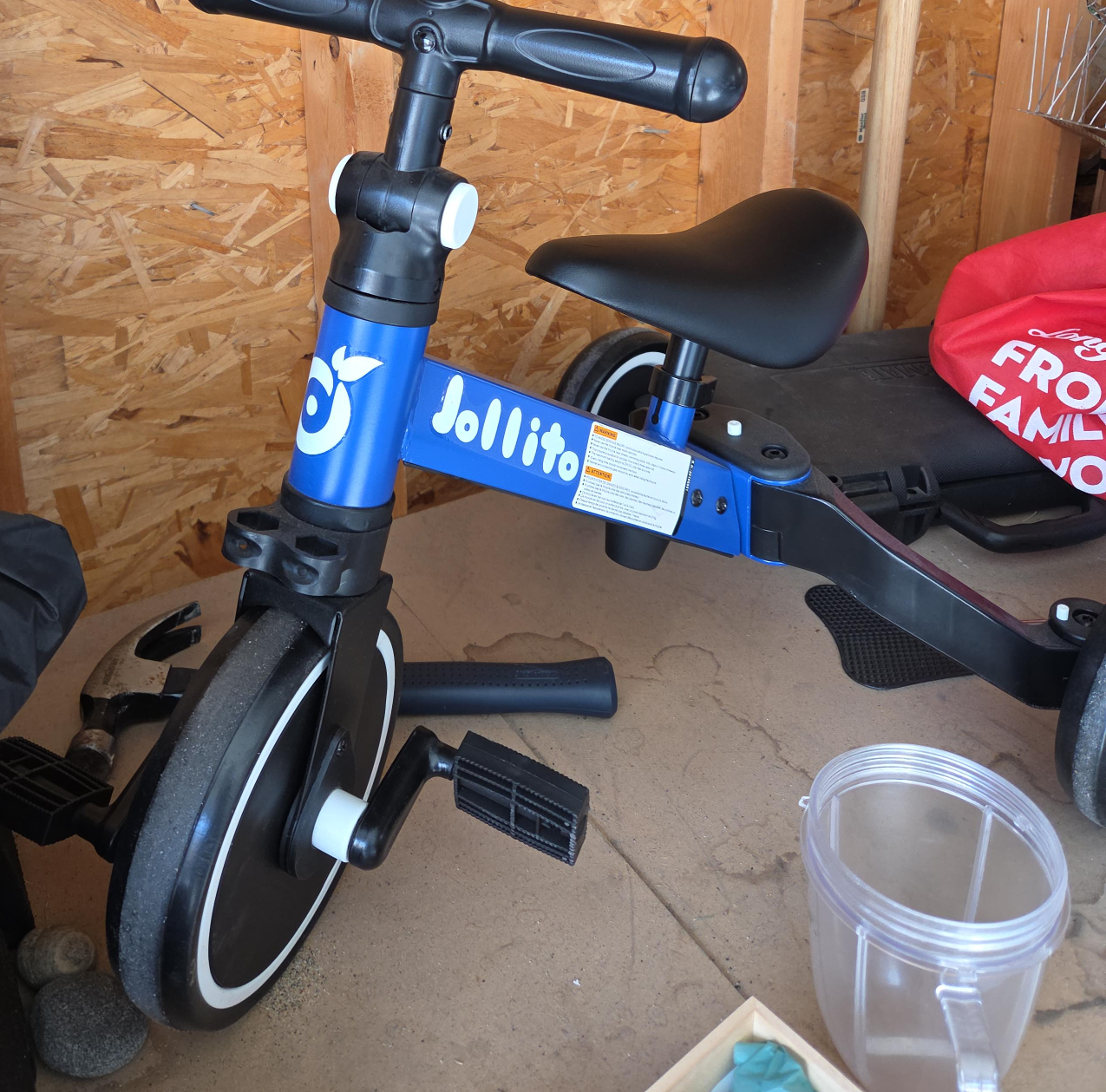 Jollito Blue Convertible Tricycle
