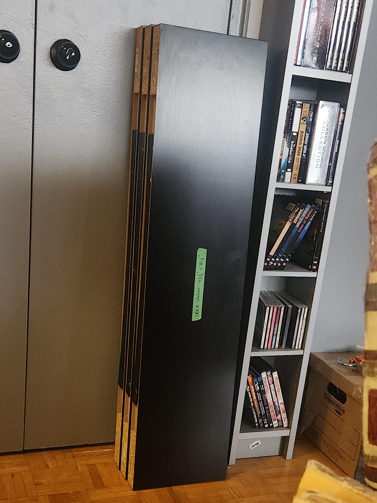 IKEA Lack Wall Shelf - Black-Brown thumbnail