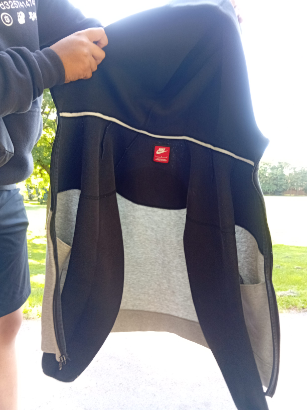 Nike Tech Fleece Jacket - Black & Grey thumbnail