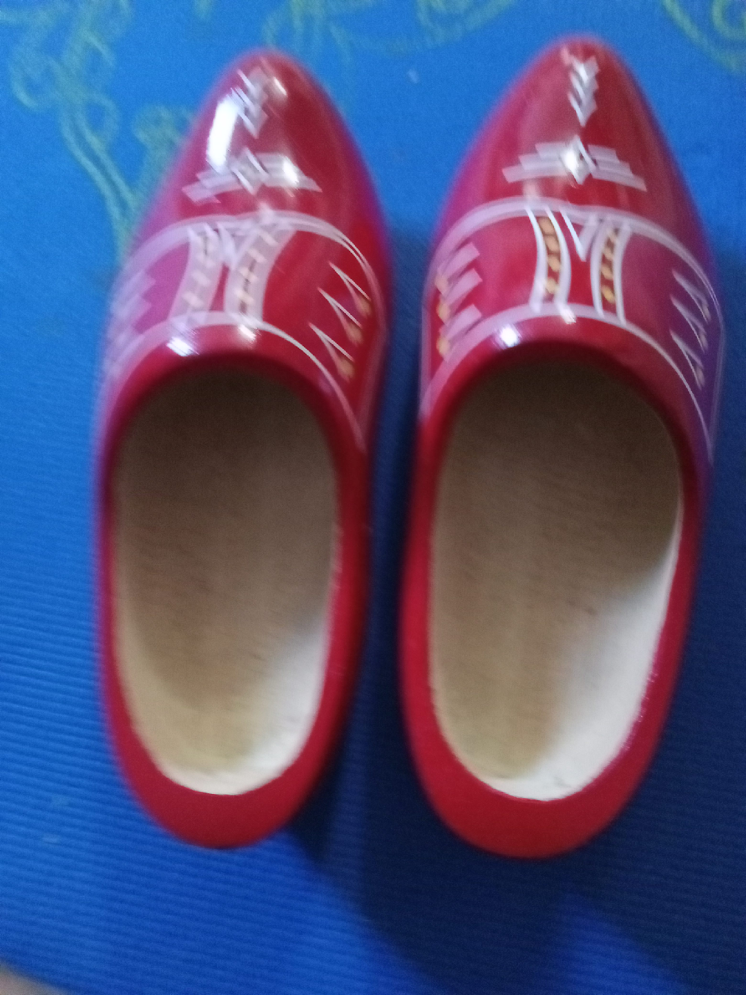 Red Wooden Dutch Clogs thumbnail