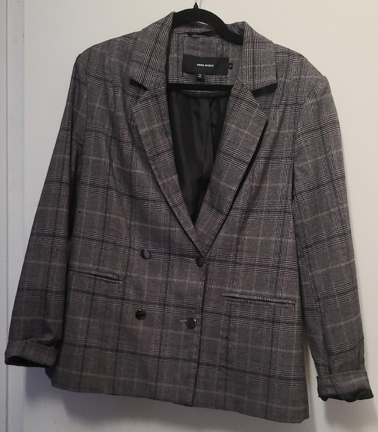 Vero Moda Plaid Blazer - Size 40 thumbnail