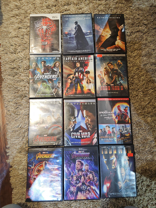 Marvel & DC Comic Movie DVDs thumbnail