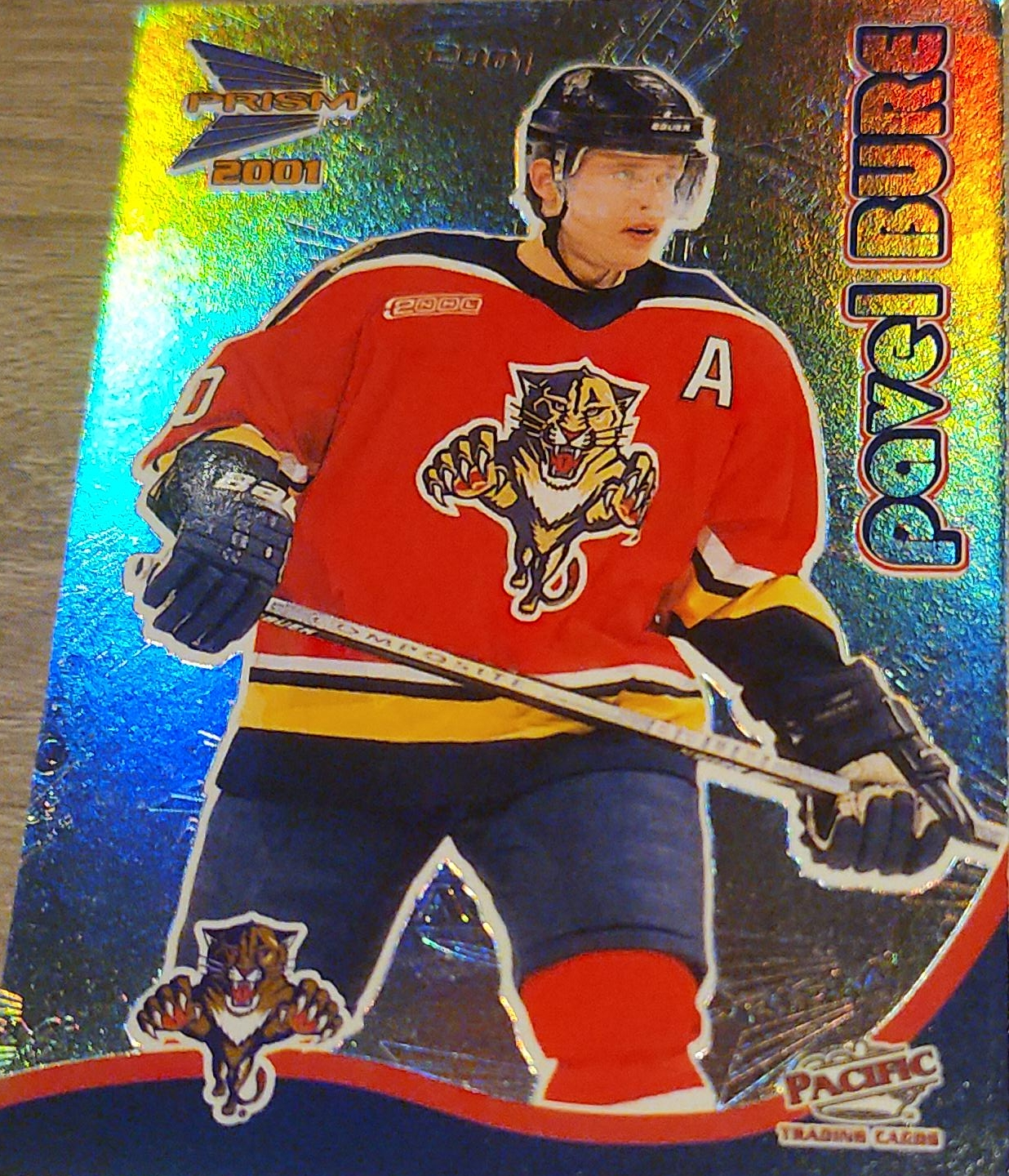 Pavel Bure 2001 Prism Pacific Trading Card thumbnail