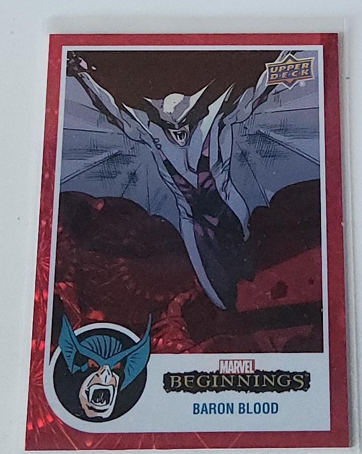 Marvel Beginnings Baron Blood Trading Card thumbnail