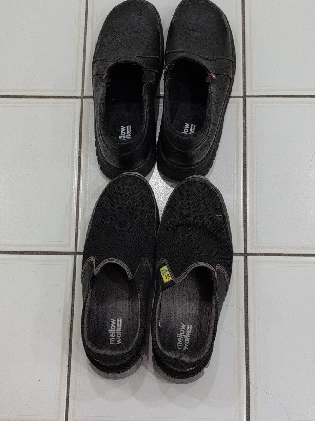 Mellow Walk Black Slip-On Shoes thumbnail