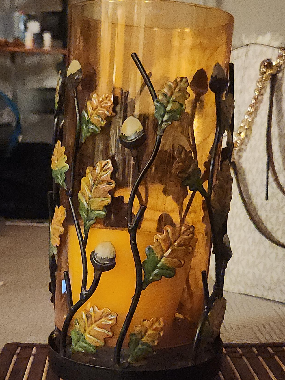 Fall Themed Candle Holder