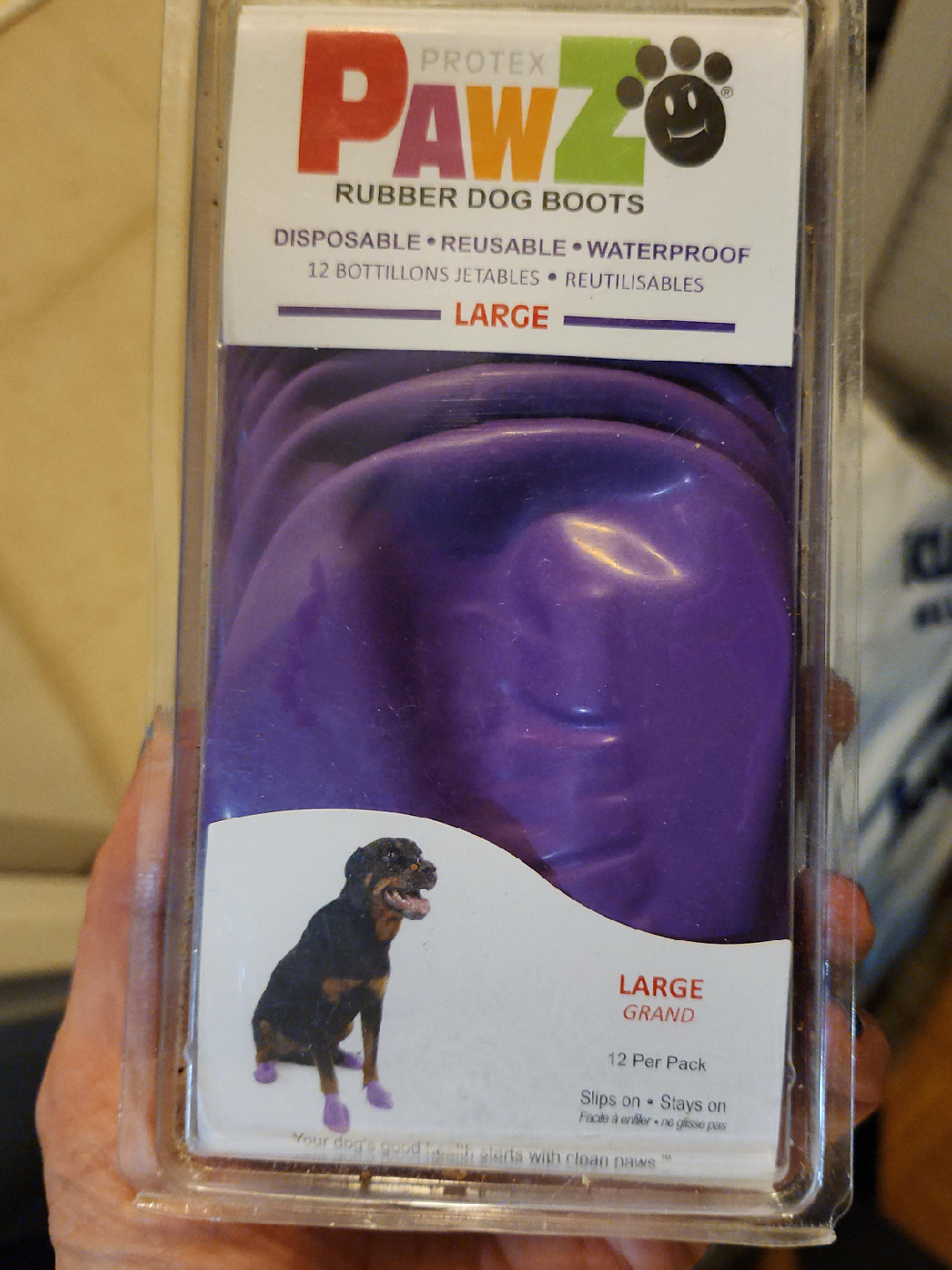 Pawz Rubber Dog Boots - Large thumbnail