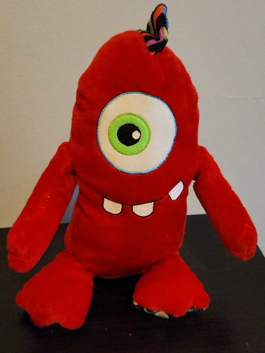 Red One-Eyed Monster Plush Toy thumbnail