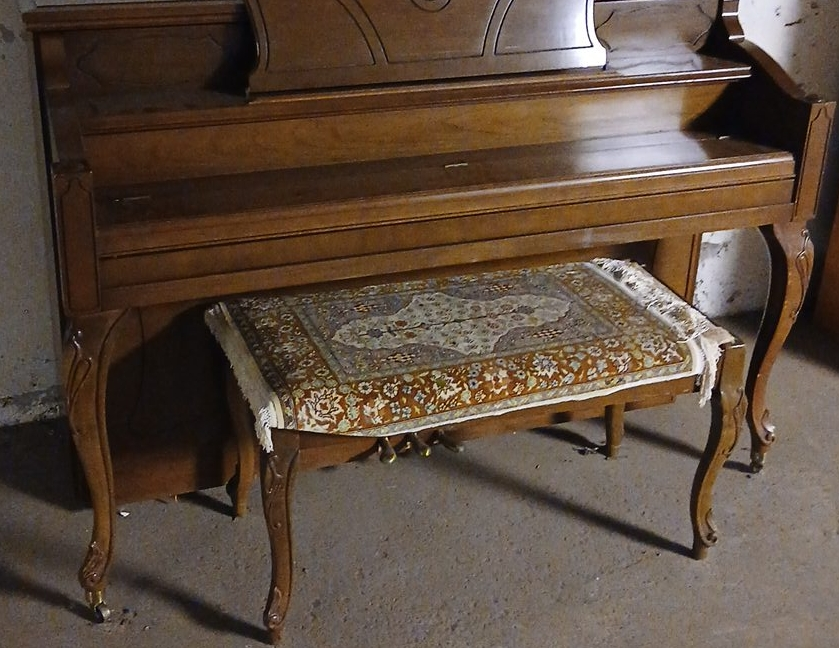 Upright Piano with Bench thumbnail